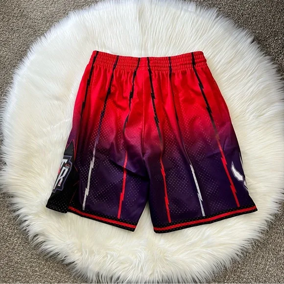 MITCHELL & NESS TORONTO RAPTORS BASKETBALL SHORTS HARDWOOD CLASSIC NBA new - Picture 2 of 6